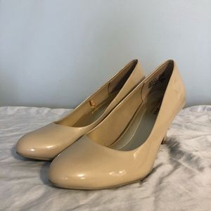 Comfort Plus Karmen Patent Nude Heels